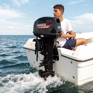 Motores marinos Hangkai para pesca en oferta: motores fueraborda <span class=keywords><strong>de</strong></span> 2 tiempos, eje corto/largo, 40 CV - Product Image 4