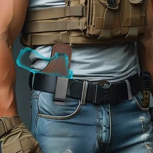 ซองพกพาแบบซ่อน IWB <span class=keywords><strong>Kydex</strong></span> สำหรับมือขวา ทำจากนีโอพรีนผสมหนัง ใช้ได้กับปืน G19/19x 44/45 23/32 - Product Image 3