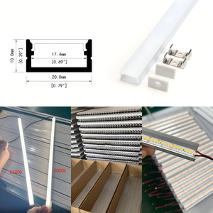Profil en alliage d'aluminium de la série 6000 de qualité supérieure, plinthe en aluminium LED 024 avec couvercle en silicone pour l'éclairage des armoires - Product Image 3