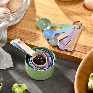 Juego <span class=keywords><strong>de</strong></span> 10 Tazas y Cucharas Medidoras <span class=keywords><strong>de</strong></span> Color para Pintura, Tazas Medidoras Graduadas para Cocina y Repostería, Medidor <span class=keywords><strong>de</strong></span> Polvo para Hornear. - Product Image 1