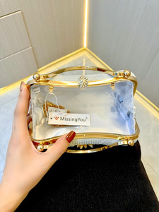 New Cross-border European-American Retro Style Spring Polyester Diamond-encrusted Small <b>Clutch</b> Bag for Women Tanjing - Product Image 3