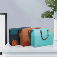 Nouveauté : boîte cadeau pour bouteille de vin en papier kraft pliable et recyclable, boîtes en carton personnalisables, gaufrage mat