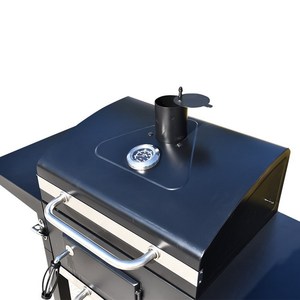 GS EN1860 LFGB al aire libre hogar jardín patio trasero carrito ahumador barbacoa parrilla chimenea carbón barbacoa parrilla con mesa auxiliar - Product Image 3