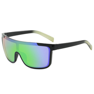 Sports Cycling Sunglasses UV400 Mirrored Lens Windproof Street Style Type 3 Sunshades PC Lens <b>Grey</b> <b>Frame</b> - Product Image 3