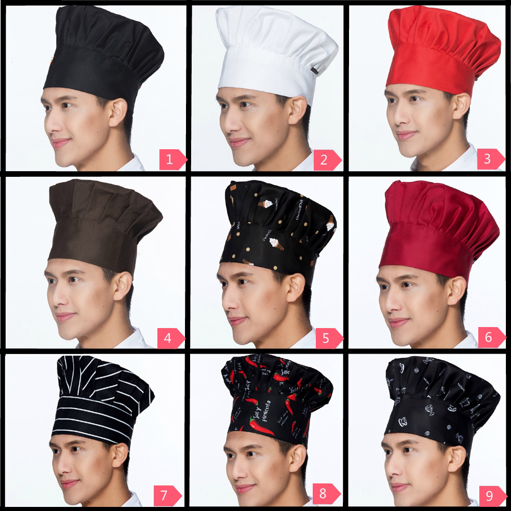 Cappello Da Cuoco Bianco Unisex | Traspirante E Regolabile | Confezione 2 Pezzi - 3