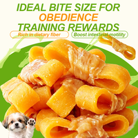 Friandises pour chiens : Nœuds de patate douce enveloppés de poulet – Riches en protéines, sans additifs, bienfaits digestifs, directement de l'usine