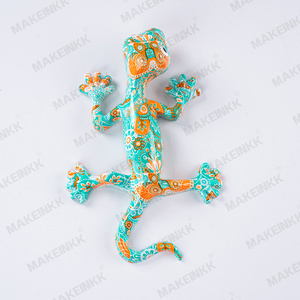 Personalizada Decoración Colgante de Pared 3D Decorativo Español <span class=keywords><strong>Barcelona</strong></span> <span class=keywords><strong>Mosaico</strong></span> Gecko Lagarto Resina Estatuilla - Product Image 5