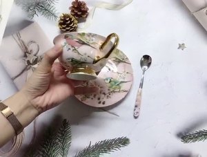 <span class=keywords><strong>2025</strong></span> Top bán sang trọng Thổ Nhĩ Kỳ ly cà phê chén trà chén đĩa chất lượng Trung Quốc Nhà cung cấp phong cách cổ điển xương Trung Quốc cup chiếc đĩa - Product Image 2