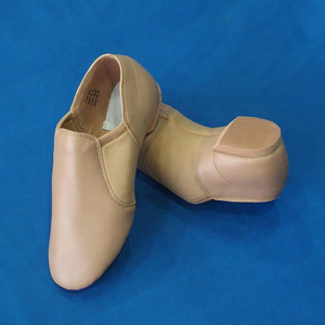 Chaussons de danse en cuir véritable <span class=keywords><strong>noir</strong></span> et marron, en cuir de mouton souple, en microfibre, chaussons de danse souples, chaussures de gymnastique et de yoga - Product Image 4