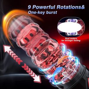 Alat Masturbasi Pria Otomatis Berputar, Mengisap, Menjilat, SPA Air, Pompa Penis Vakum 6s, Mainan Seks untuk Pria - Product Image 4