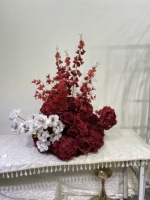 Nouvelle Tendance 2026 – Chemin de Table Floral Artificiel Vert Frais en Soie, Haute Qualité, Durable, Style Jardin, pour Centre de Table de Mariage