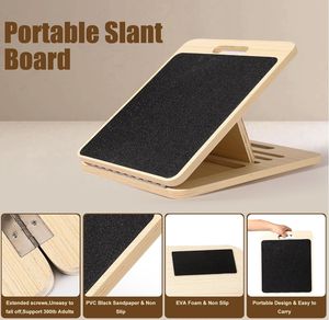 Planche inclinée en bois pliable à pied réglable 5 positions en bois de gymnastique professionnelle en gros - Product Image 2