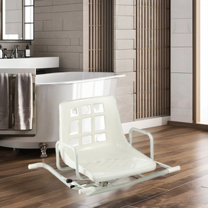 Chaise de douche et de toilette multifonctionnelle pour personnes âgées, fixée au mur, pliable, équipement de sécurité pour le transport mobile - Product Image 2