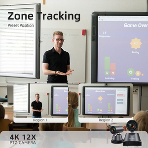 Cuộc họp công ty thông minh PTZ camera FEELWORLD 4K12x ai theo dõi nhận dạng khuôn mặt USB IP kiểm soát 4k PTZ camera - Product Image 2