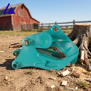 Coupe-gommiers en acier haute résistance pour excavatrice SH130/SK140 – Idéal pour le défrichement et la foresterie, élimine les gommiers en une seule passe - Product Image 1