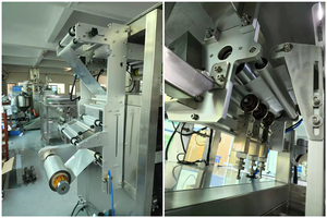 Đa Lane bột điền máy 2 dòng đường cà phê Stick đóng gói 3 trong 1 Cà phê Stick máy đóng gói tập trung máy móc - Product Image 3