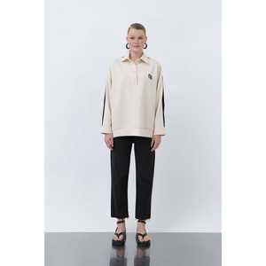 เสื้อโปโลปักลายผู้หญิงโซล ป๊อปลิน สำหรับใส่ทุกวัน รุ่น 32120GML - Product Image 4