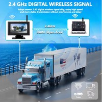 Caméra de recul pour camping-car AHD 1080P avec écran HD 7 pouces, angle de vue 120°, caméra de recul étanche avec vision nocturne pour bateau et camping