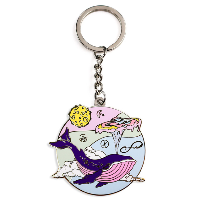 Wholesale Engraving Keyholders Luxury Fish Keyring Turtle Keychain