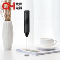 Meilleures ventes mélangeur de café à piles professionnel mousseur à lait automatique à main mousseur à lait électrique avec support