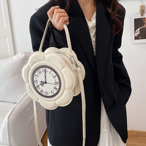Personalized Retro <strong>Clock</strong> Small Zipper <strong>Bag</strong> 2025 New European and American Fashion Niche Women's All-match Handbag - Product Image 3