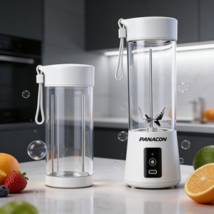 Mixeur-presse-agrumes portable 2-en-1 rechargeable USB/batterie 400 ml sans BPA, robuste, pour smoothies et glace pilée, facile à utiliser - Product Image 3