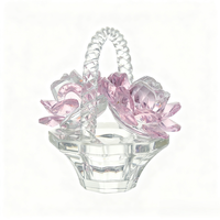 Modèle de cristal 3D en forme de rose rouge en cristal HBL, gravure pour les amoureux, pour le salon, cadeaux de la Saint-Valentin, cadeaux de mariage