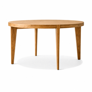 Set da Pranzo Rotondo in Teak Nordico per Esterni, Tavolo e Sedie Resistenti alle Intemperie per Giardino, Villa, Hotel e Area Pranzo all'Aperto - Product Image 3