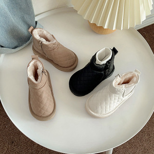 Vente en gros de chaussures pour enfants à la mode, chaussures d'hiver pour enfants, bottes de neige épaisses pour filles, bottes chaudes à la cheville - Product Image 3