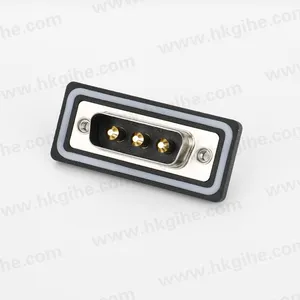 Hot Sales Db3 Dsub 3 Pin Connector Waterdicht 3w3 Soldeer Type Mannelijke Hoge Stroom Interface Amfenol Vga Ip67