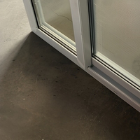 Ventana Corredera Horizontal Blanca de Doble Acristalamiento, Doble Panel, Resistente a Huracanes, Insonorizada, Vidrio Aislante 37x38