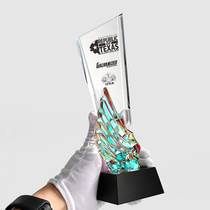 طلاء ملون مخصص مع شعار محفور هدايا اجتماع الكأس الكريستال الأزياء - Product Image 3