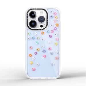 Funda Transparente para Teléfono con Diamantes, Anti-Amarillamiento, Mate, TPU, PC, Resistente a Golpes, para iPhone 16 15 14 13 Pro Max - Product Image 1