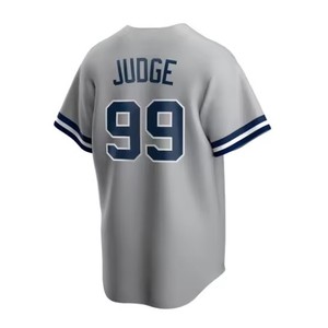 Conjunto de Uniforme de Béisbol para Hombre Judge 99 Jeter 2 Mantle 7 Cole 45 Rayas Azul Marino Gris Blanco - Product Image 4