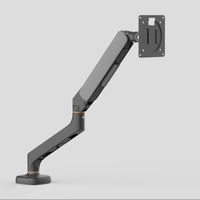 Support de bureau flexible pour moniteur, bras simple, support VESA réglable sur le bureau pour ordinateur