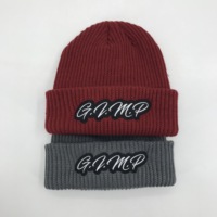 Nieuwe aanwinst: unisex wintermuts met aangepast logo, trendy, casual, warm, opgerolde rand, 3D-borduurwerk, digitale print, schedelmotief.
