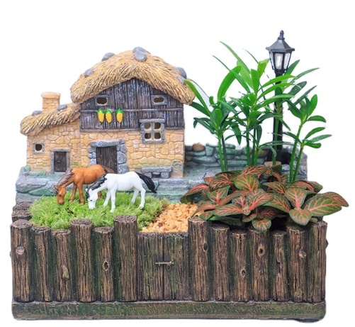 Creative Desktop Office Micro Landscape Resin