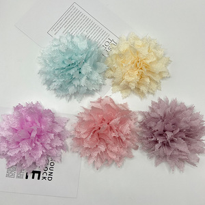 Fleur de camélia en tissu faite à la main, accessoires de bijoux DIY, décorations de mariage, prix de gros d'usine - Product Image 4