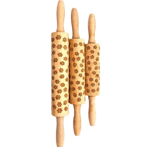 Rouleau à pâtisserie en bois rustique avec utilisation <span class=keywords><strong>pour</strong></span> cookie et Look Roller Cat Claw Design Piece et produit fait main avec usage domestique <span class=keywords><strong>pour</strong></span> la <span class=keywords><strong>cuisine</strong></span> - Product Image 2