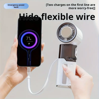 Cargador Inalámbrico 3 en 1 Plegable de 15W, Estación de Carga de Escritorio con Banco de Energía para AirPods y Relojes Inteligentes