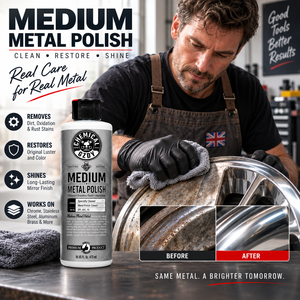 Crema para Pulir Metales, Limpiador de Oxidación para Acero Inoxidable, Cromo y Aluminio, Eliminador de Manchas, Restaurador de Brillo, Compuesto para Pulir - Product Image 5