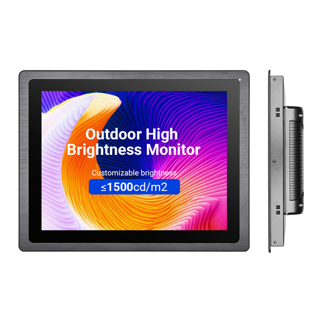 New 7-21.5 Inch Outdoor High Brightness Industrial LCD Display Waterproof IP65 Open Frame USB Serial Capacitive IPS Touchscreen