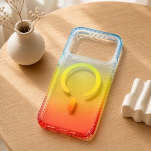 เคสโทรศัพท์ใสแม่เหล็กสีโดปามีนไล่เฉดสีคุณภาพสูงรุ่นใหม่ล่าสุดสำหรับ iPhone 13 14 15 16 17 18 pro max - Product Image 5