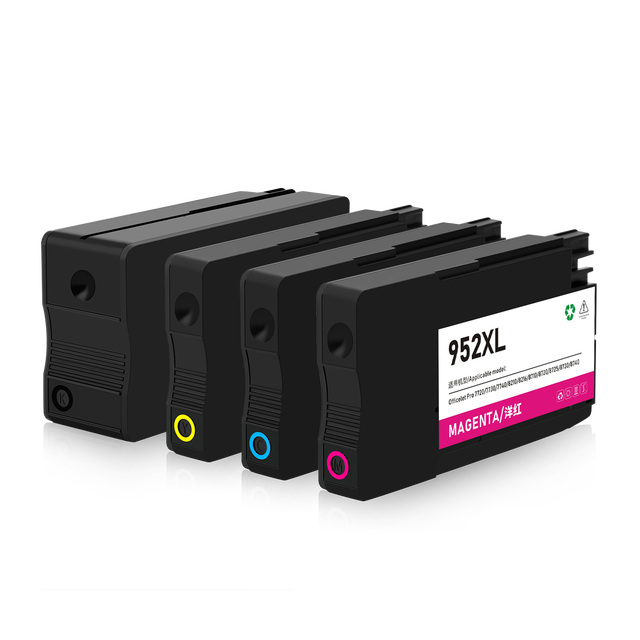 952XL Compatible HP for Cartridges for OfficeJet Pro 7720/7740/8210/8216/8710 Series-Dye for 55ML Black 25ML Color