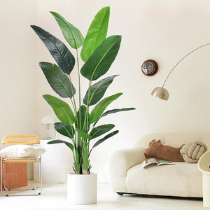 Palmiers artificiels de luxe faits à la main, simulation de bonsaï vivant <span class=keywords><strong>pour</strong></span> intérieur, jardin, mariage, décoration de Noël, extérieur - Product Image 2