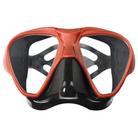 Masque uv de plongée sous-marine en silicone en verre trempé personnalisé pour la chasse sous-marine, la plongée en apnée et la natation