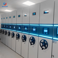 Étagères compactantes RFID à économie d'espace avec verrouillage par combinaison/clé, indicateurs LED et alarmes pour un accès rapide dans les espaces restreints