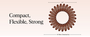 Attaches pour cheveux en spirale invisibles <span class=keywords><strong>Invisibobble</strong></span>, maintien <span class=keywords><strong>élastique</strong></span> fort, pour tous types de cheveux, unisexe, lot de 8 (transparent et marron) - Product Image 5