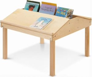 Tavolo da Lettura per Bambini dal Design Moderno, Set Scrivania <span class=keywords><strong>e</strong></span> Sedia in Legno per Asilo Nido <span class=keywords><strong>e</strong></span> Scuola Materna - Product Image 6
