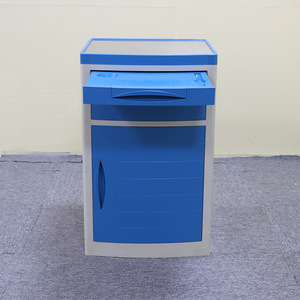 Mesa de Noche para Hospital, de ABS, Azul, Duradera, con Almacenamiento, para Hospitales y Residencias de Ancianos - Product Image 2